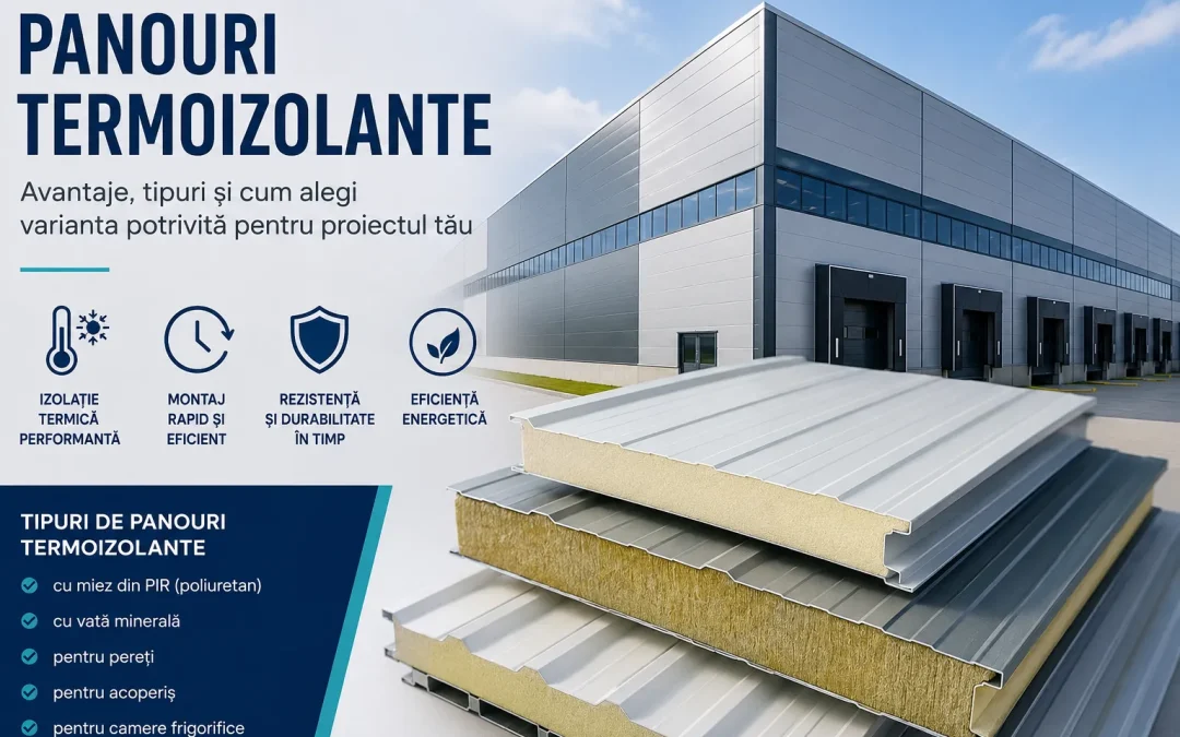 Panouri termoizolante: avantaje, tipuri și cum alegi varianta potrivită pentru proiectul tău