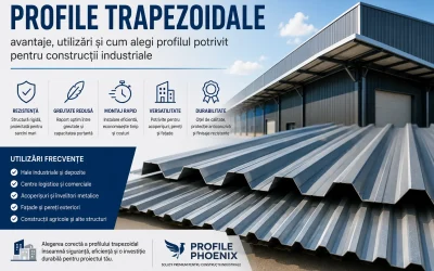 Profile trapezoidale: avantaje, utilizări și cum alegi profilul potrivit pentru construcții industriale