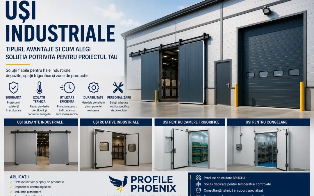 Uși industriale: tipuri, avantaje și cum alegi soluția potrivită pentru proiectul tău